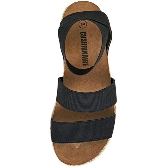 Women's Summer Shoes - Mandy Cork Espadrille Wedge Sandal - Fashionable - Picture 3 of 4